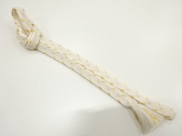 JAPANESE KIMONO / HANDTIED OBIJIME CORD 